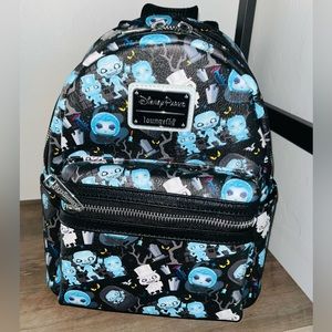 Disney Parks Loungefly Chibi Haunted Mansion Mini Backpack Hitchhiking Ghosts